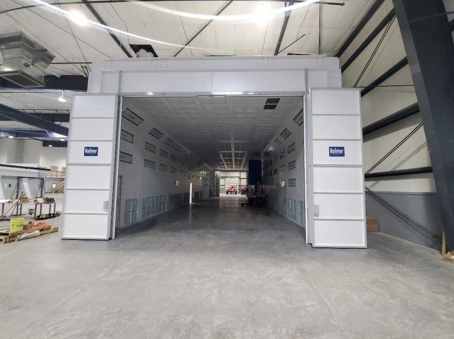 Downdraft Paint Booths for Automotive and Aerospace Industries