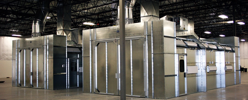 Crossdraft Paint Spray Booths | Crossdraft Paint Spray Booth | Rohner